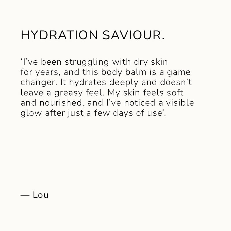 Product Review For Body Balm: Hydration Saviour