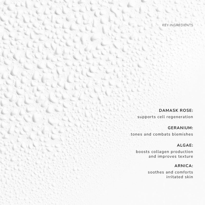 Rose Mist Spray Texture On Background Listing Key Ingredients
